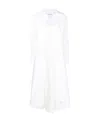 Thom Browne Tab-detail Shirt Dress In White