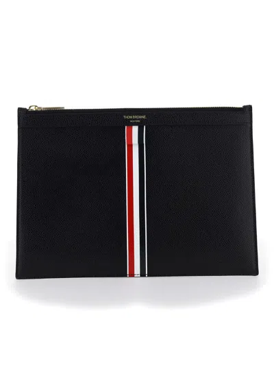 Thom Browne Tablet Holder In Black