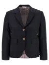 Thom Browne Wool Blazer With Golden Effect 2-buttons