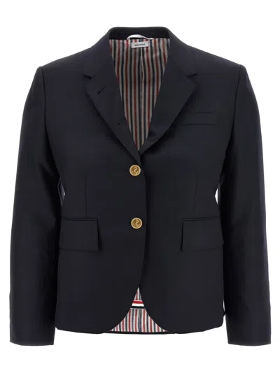 THOM BROWNE THOM BROWNE TAILORED BLACK WOOL BLAZER