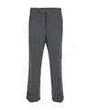 Thom Browne Tailored Cropped Twill Trousers In Black