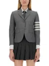 Thom Browne Tailored Single-breasted Jacket In Gray