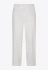 Thom Browne Tailored Straight-leg Pants In White