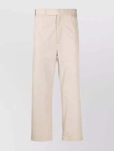 THOM BROWNE TAILORED STRAIGHT LEG TROUSERS
