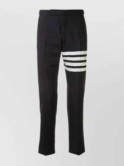 Thom Browne Tailored Stripe Cropped Trousers In Black