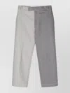 Thom Browne Tailored Trousers With Two-tone Legs In Blue