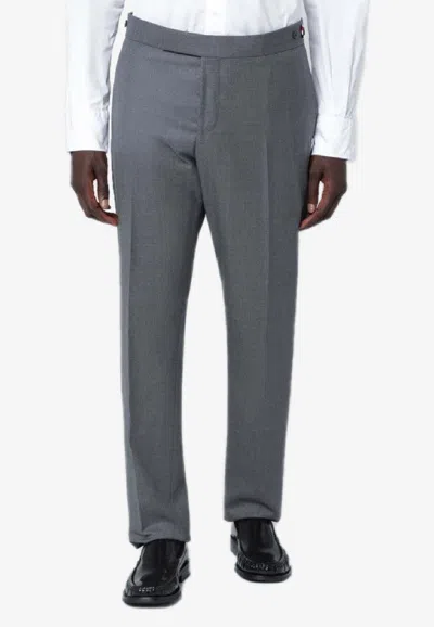 Thom Browne Tailored Wool Pants In Gray