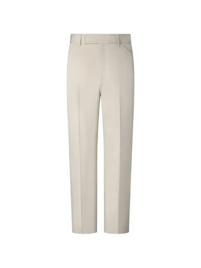 Thom Browne Tapered Chino Trousers In White