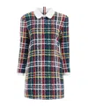 Thom Browne Tweed Mini Sheath Dress In Multicolor