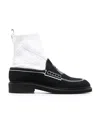 Thom Browne Tassel Loafer Sock Boots In Black