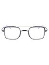 Thom Browne Tb-909 Glasses In Matte Navy - Silver