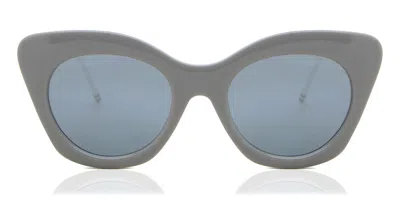 Thom Browne Thom Marronie Tb-508 B-gry-wht Occhiali Da Sole Grigi Per Donna In Gray