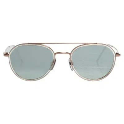 Pre-owned Thom Browne , Tb801 Sunglasses With Mirrored Lenses In Gray