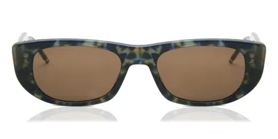Thom Browne Thom Marronie Tbs417 03 Occhiali Da Sole Blu Per Uomo In Blue