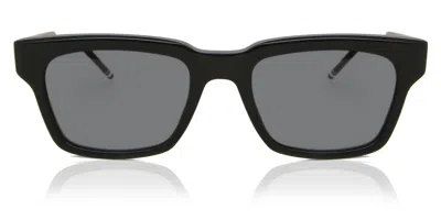 Thom Browne Thom Marronie Tbs418 01 Occhiali Da Sole Neri Per Uomo In Black