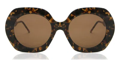 Thom Browne Thom Marronie Tbs509 02 Occhiali Da Sole Tartarugatishell Per Uomo In Brown