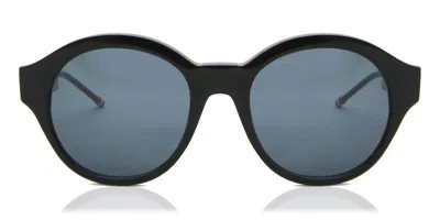 Thom Browne Thom Marronie Tbs717 01 Occhiali Da Sole Neri Per Uomo In Black