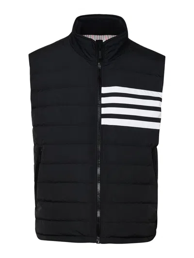 Thom Browne Tech Fabric Vest In Black