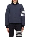 Thom Browne Tech Faille 4 Striped Down Jacket In Multi