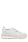 Thom Browne Leather Sneaker In White