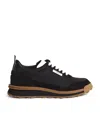 Thom Browne Alumni Paneled Sneakers In Black