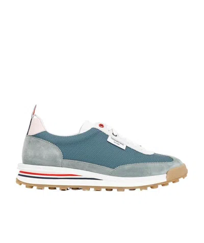Thom Browne Tech Runner Low-top Panelled Sneakers In White