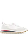 Thom Browne Tech Runner Panelled Sneakers In White