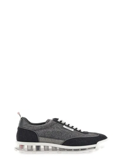 Thom Browne Mntech Runner Sneakers In Grey