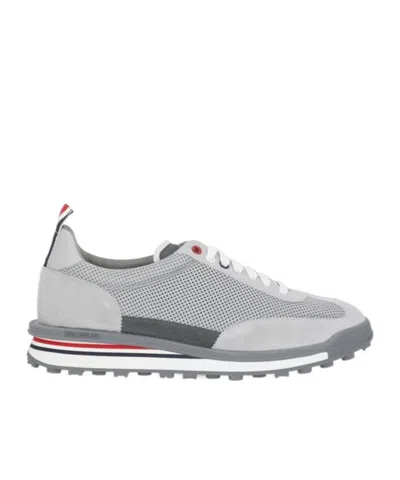 Thom Browne Tech Runner Sneakers In Gray