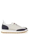 Thom Browne Tech Runner In Fine Kid Suede In Grey