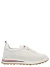 Thom Browne Sneaker With Leather And Mesh Accents In White