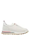 Thom Browne White Textile Tech Runner Sneakers In White