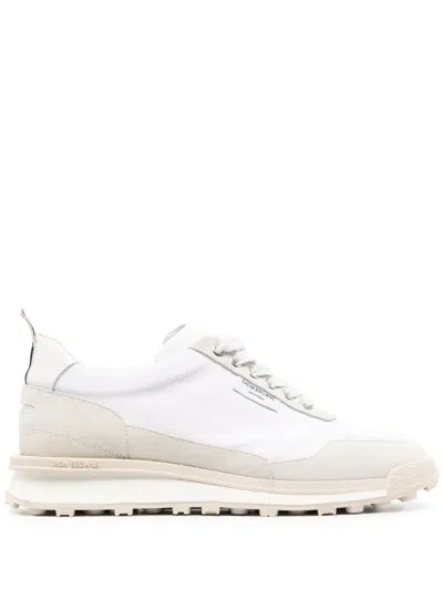 THOM BROWNE TECH RUNNER SUEDE SNEAKERS