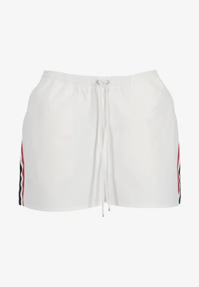 Thom Browne Tech Track Shorts In White
