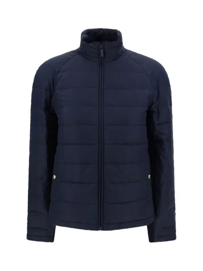 Thom Browne Zipped-up Padded Jacket In Black