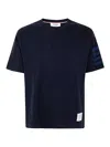 Thom Browne Round Neck 4-st In Blue