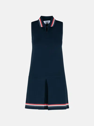 Thom Browne 'tennis' Dress In Navy Viscose Blend