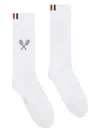Thom Browne Tennis Racquet Socks In White