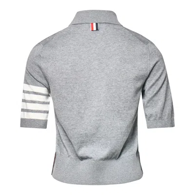 Thom Browne Tennis Racquets Intarsia Polo