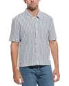 Thom Browne Terry Button Shirt In Blue