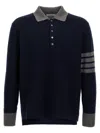 Thom Browne 'striped Rugby Collar' Sweater