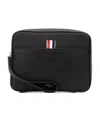 Thom Browne Textured Zip Pouch In Black