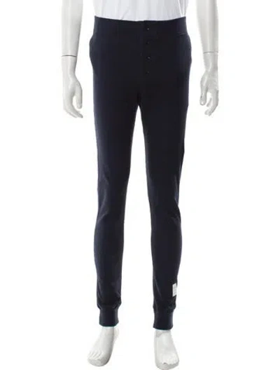 Pre-owned Thom Browne Thermal Lounge Bottoms In Blue