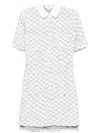 Thom Browne Thigh Length Patch Pocket Dress In 035 Med Grey