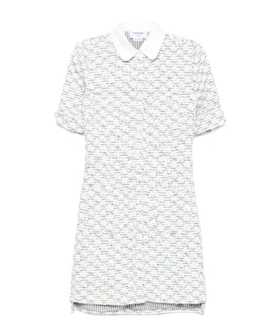 Thom Browne Thigh Length Patch Pocket Dress In Gray