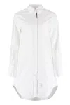 Thom Browne Short Button-down Blouse In White