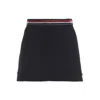 Thom Browne Elegant Thigh-length Side Tab Skirt