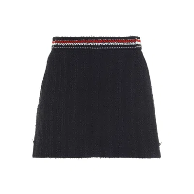 THOM BROWNE THIGH LENGTH SIDE TAB SKIRT