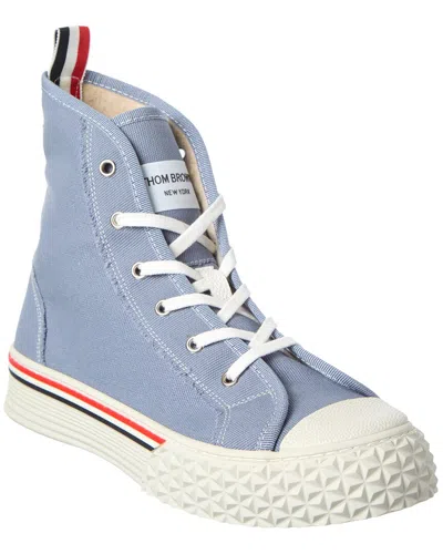 Thom Browne Thom Brown High-top Canvas Sneakers In Gray