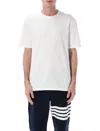 Thom Browne Back Stripe T-shirt In White